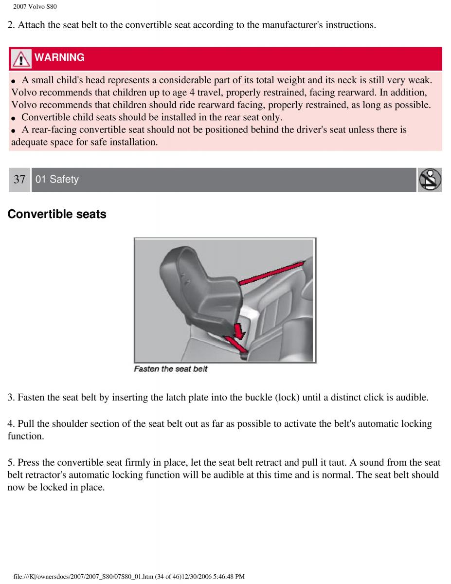 volvo S80 II 2 owners manual / page 40