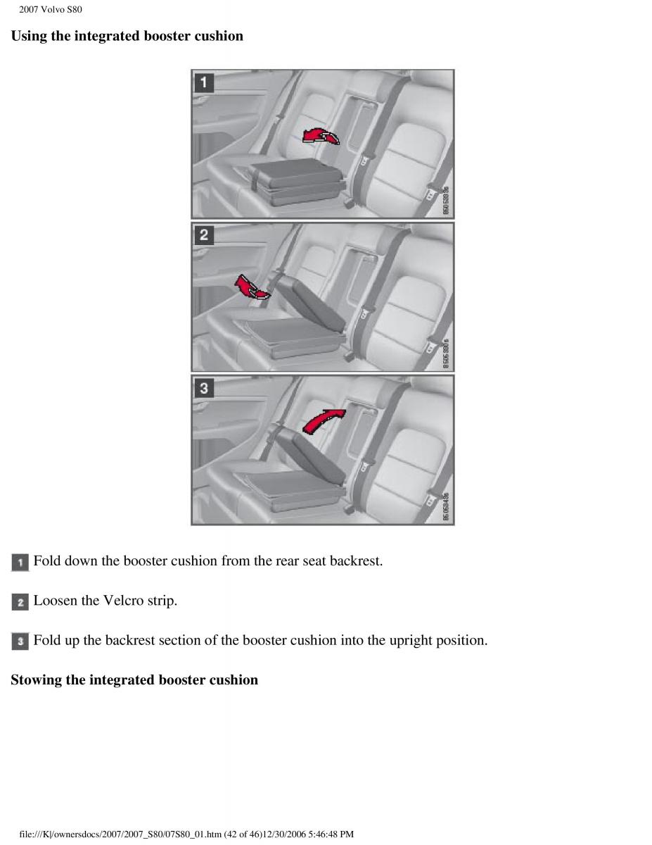 volvo S80 II 2 owners manual / page 48