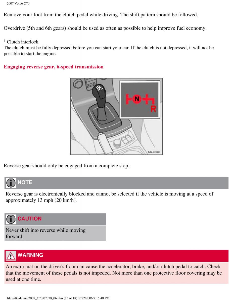 Volvo C70 M II 2 owners manual / page 156