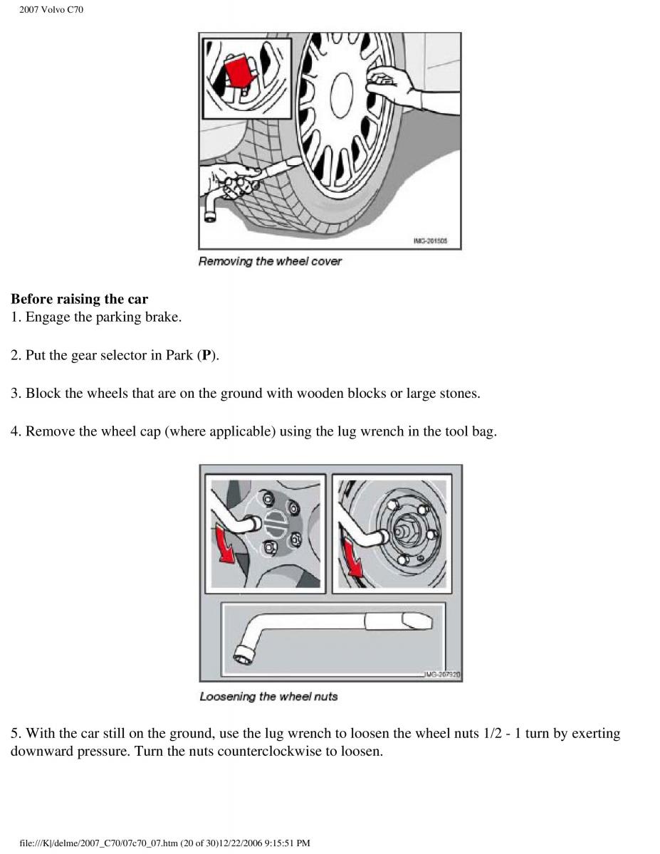 Volvo C70 M II 2 owners manual / page 179