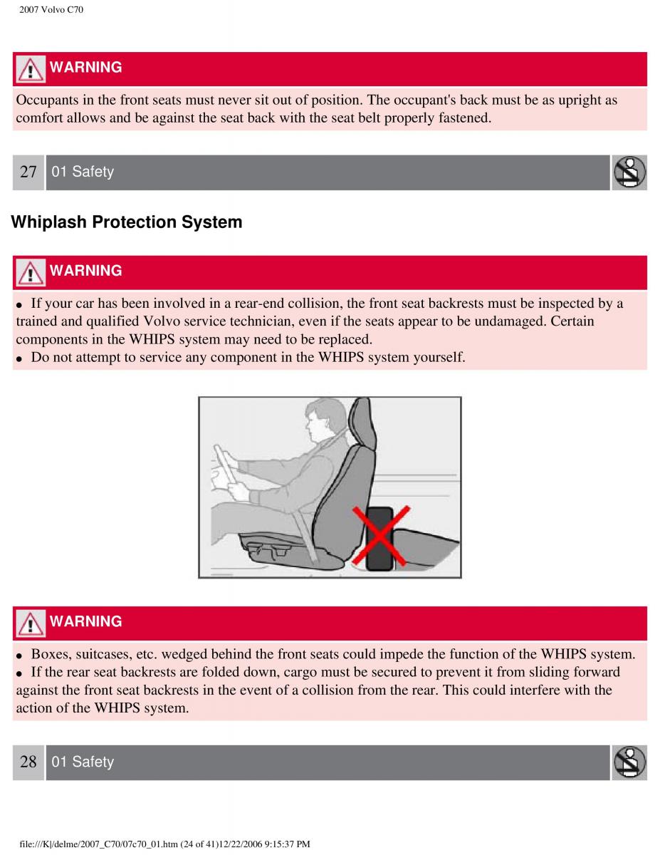 Volvo C70 M II 2 owners manual / page 31