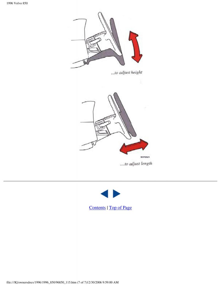 Volvo 850 owners manual / page 30