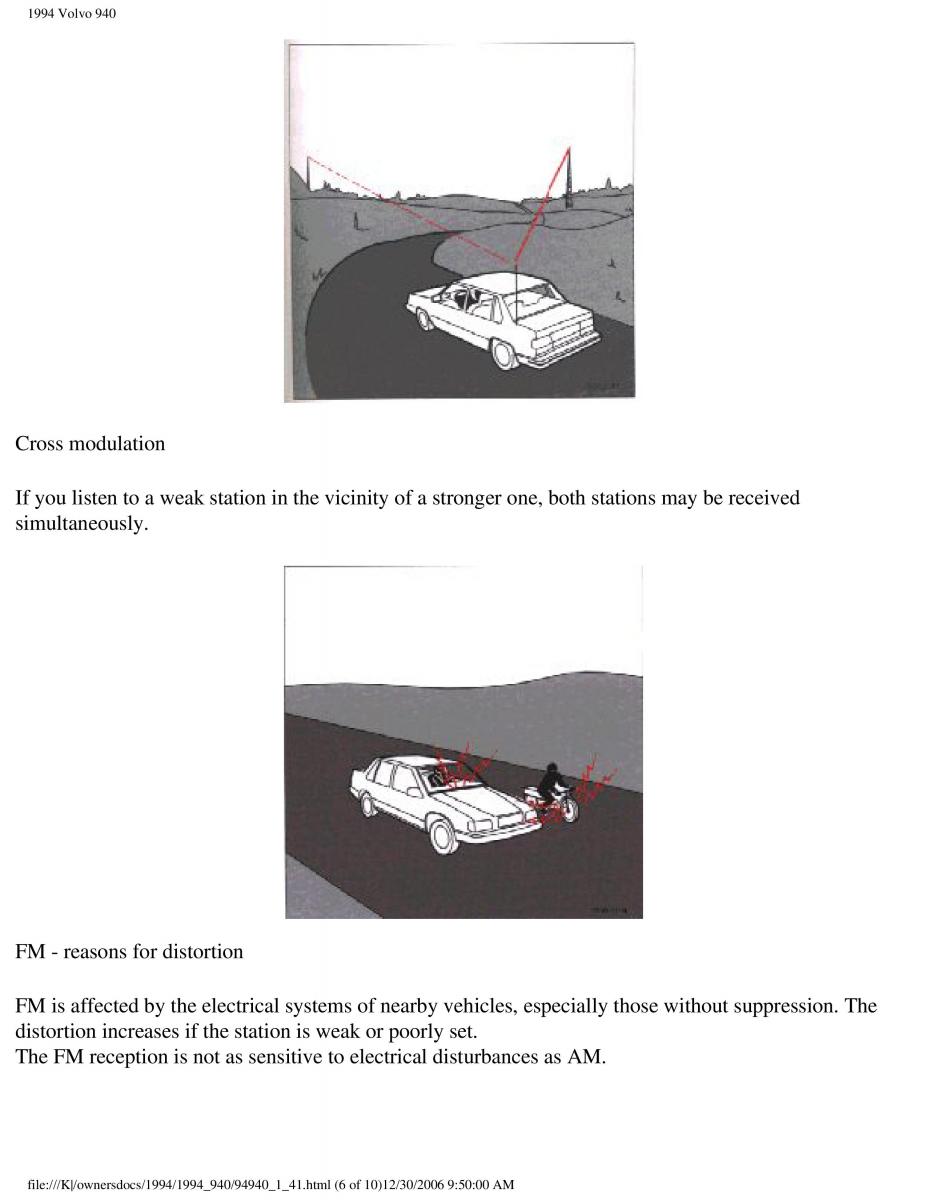 Volvo 940 owners manual / page 58