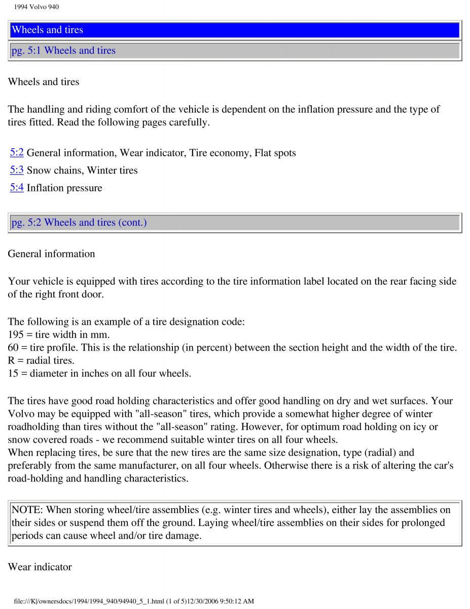 Volvo 940 owners manual / page 130