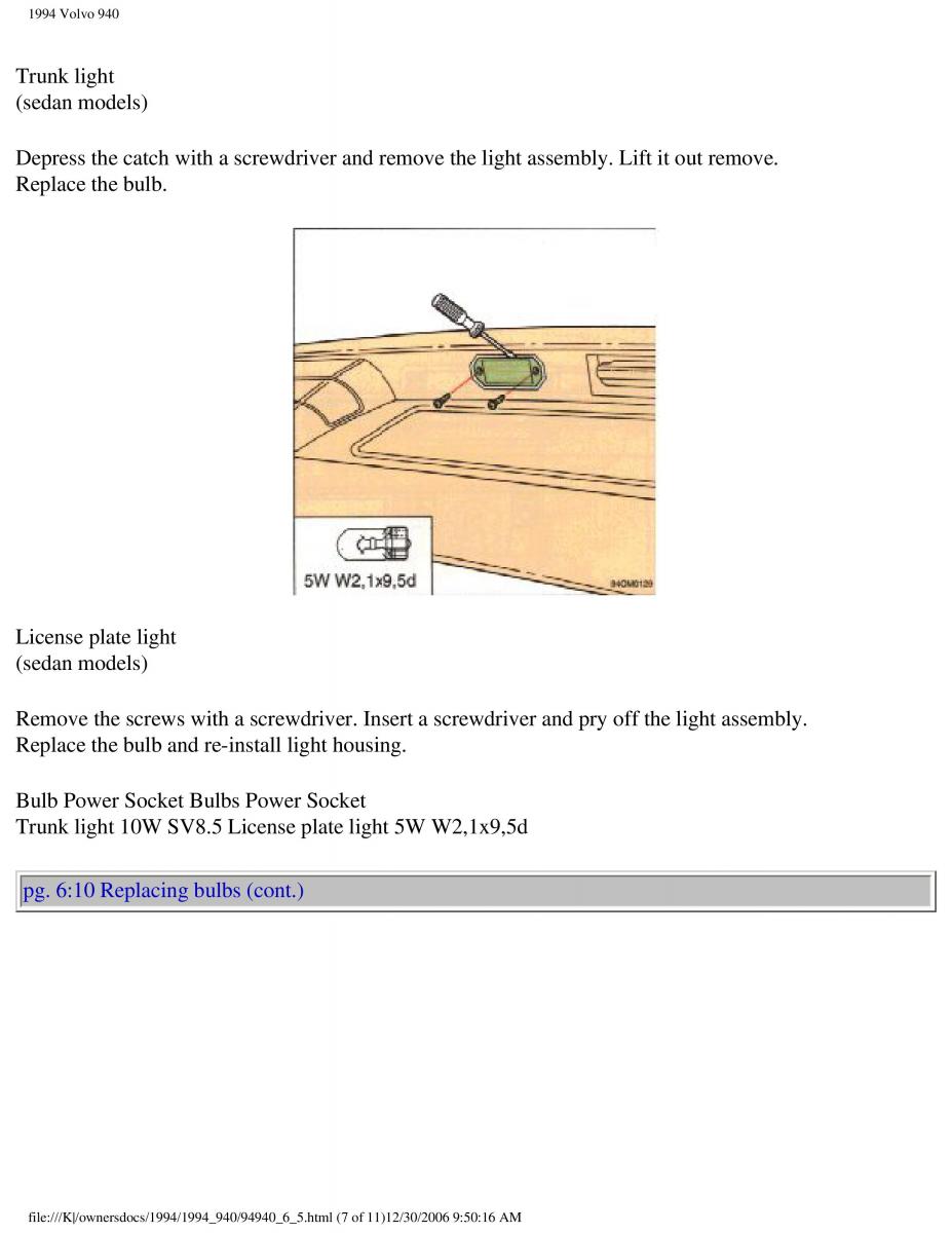 Volvo 940 owners manual / page 153