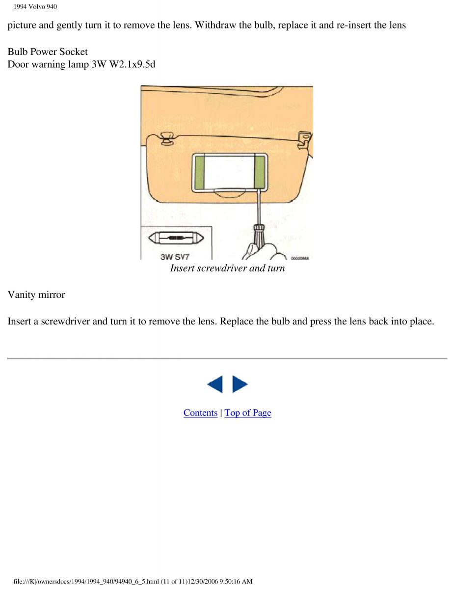 Volvo 940 owners manual / page 157