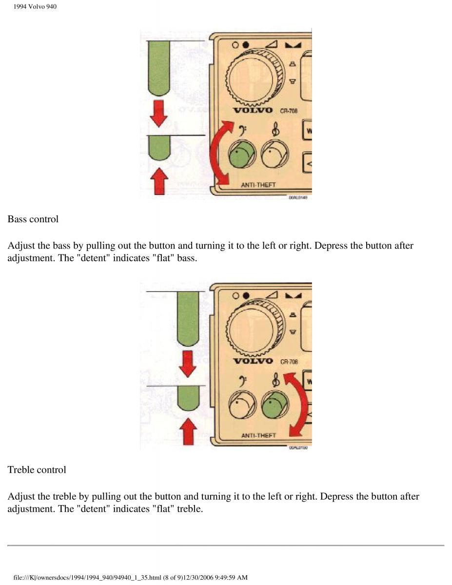 Volvo 940 owners manual / page 51