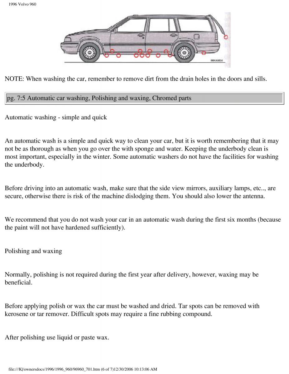 Volvo 960 owners manual / page 214