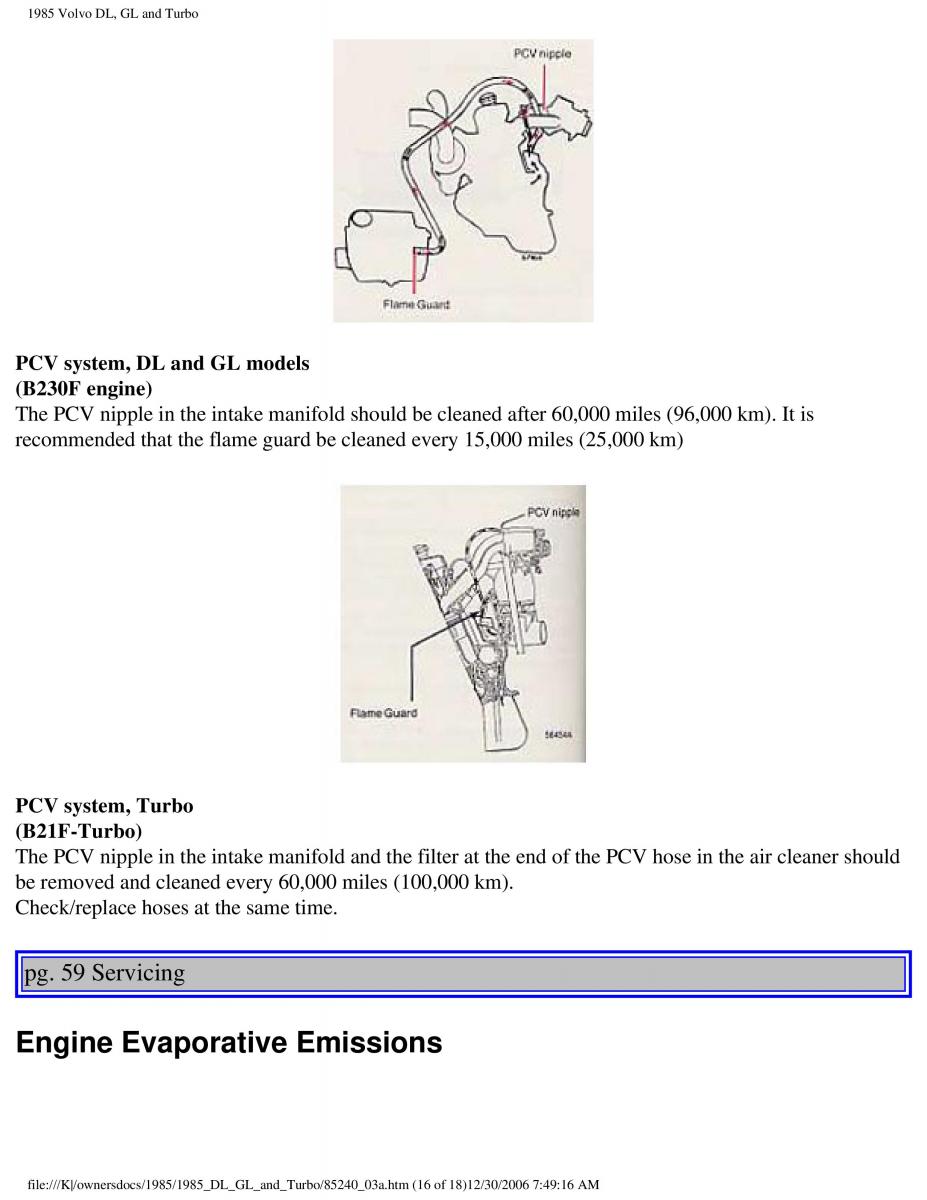 Volvo DL GL Turbo owners manual / page 76