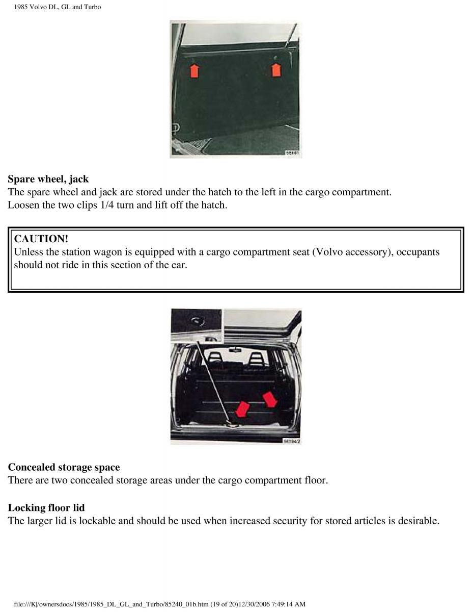 Volvo DL GL Turbo owners manual / page 45