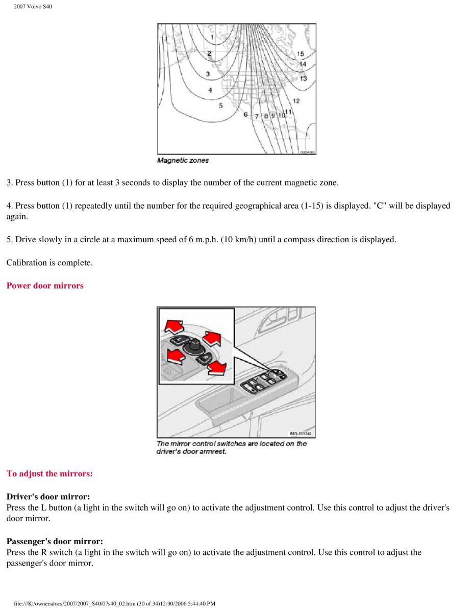 Volvo S40 II 2 owners manual / page 80