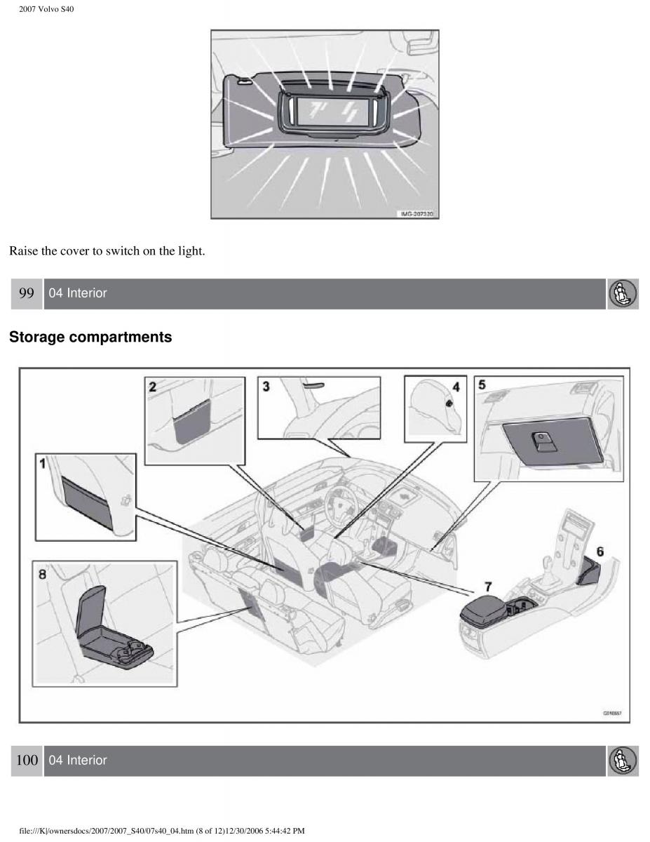 Volvo S40 II 2 owners manual / page 103