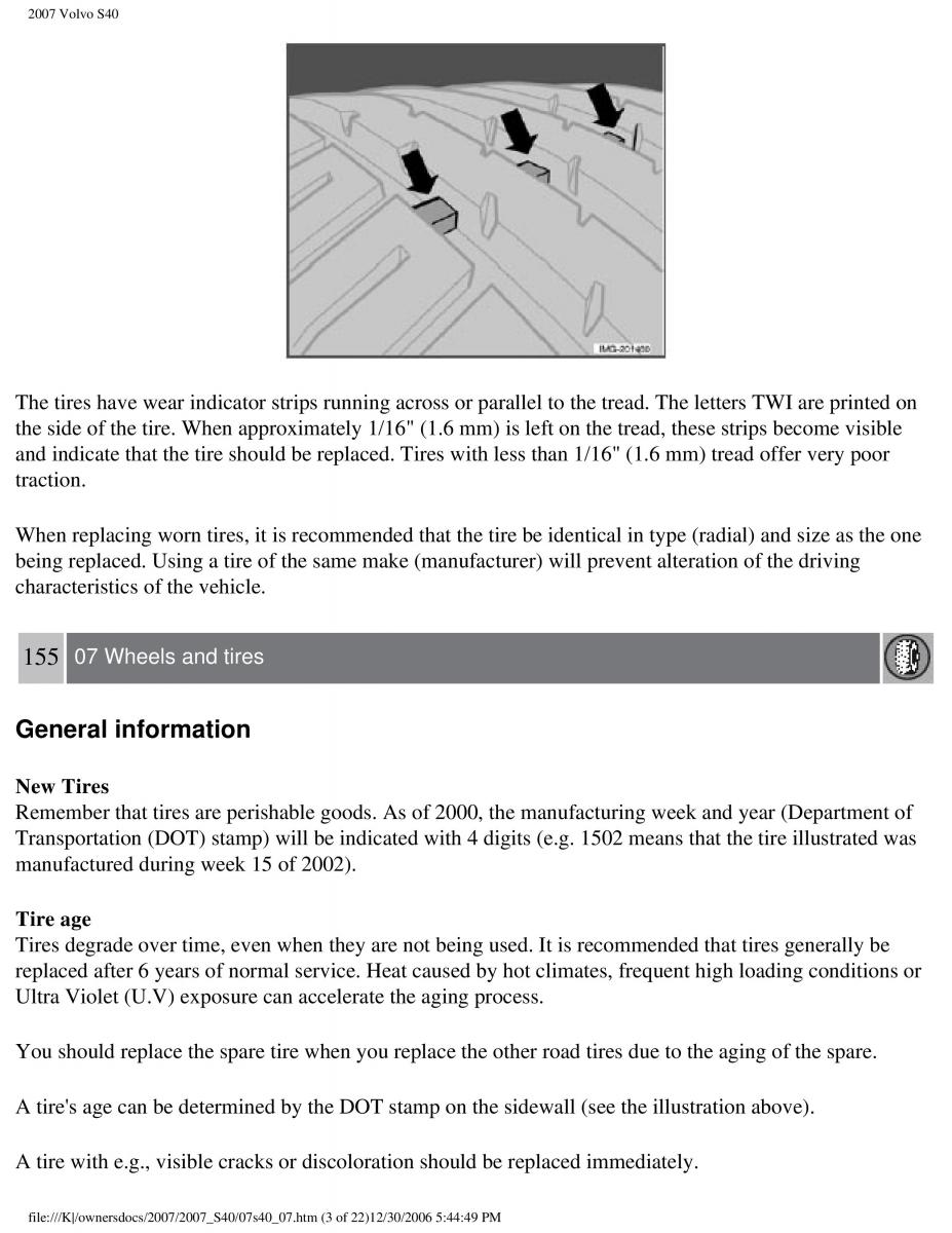 Volvo S40 II 2 owners manual / page 169