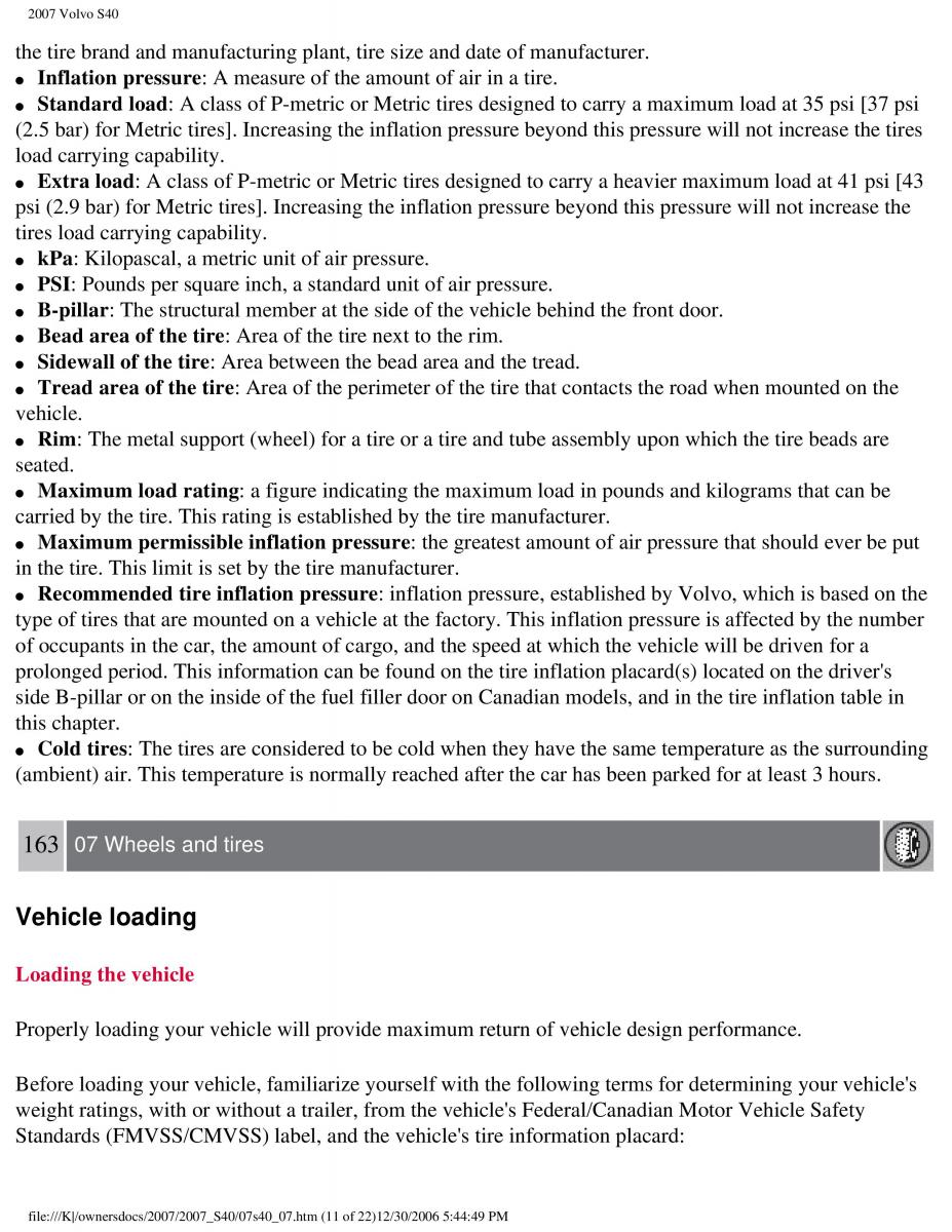 Volvo S40 II 2 owners manual / page 177