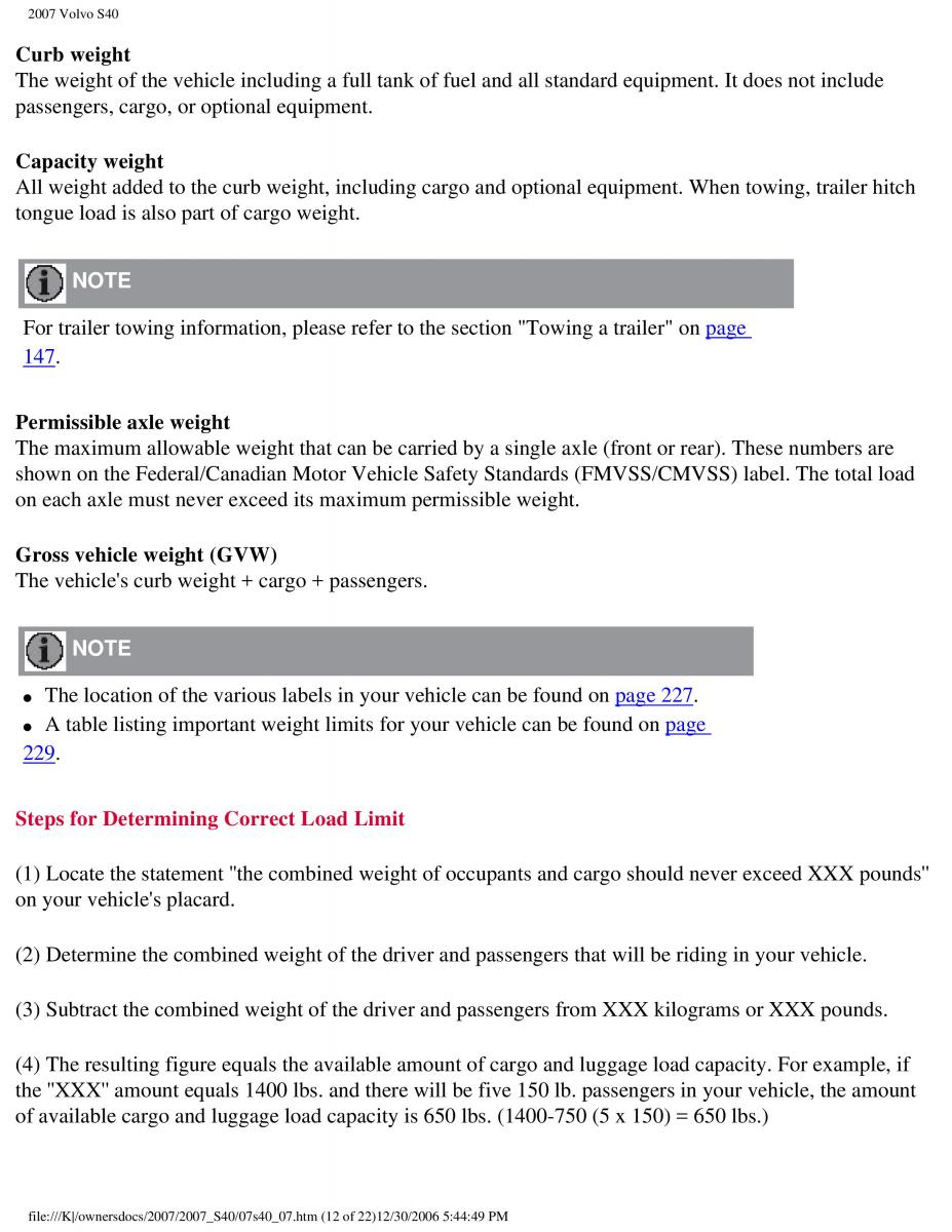 Volvo S40 II 2 owners manual / page 178