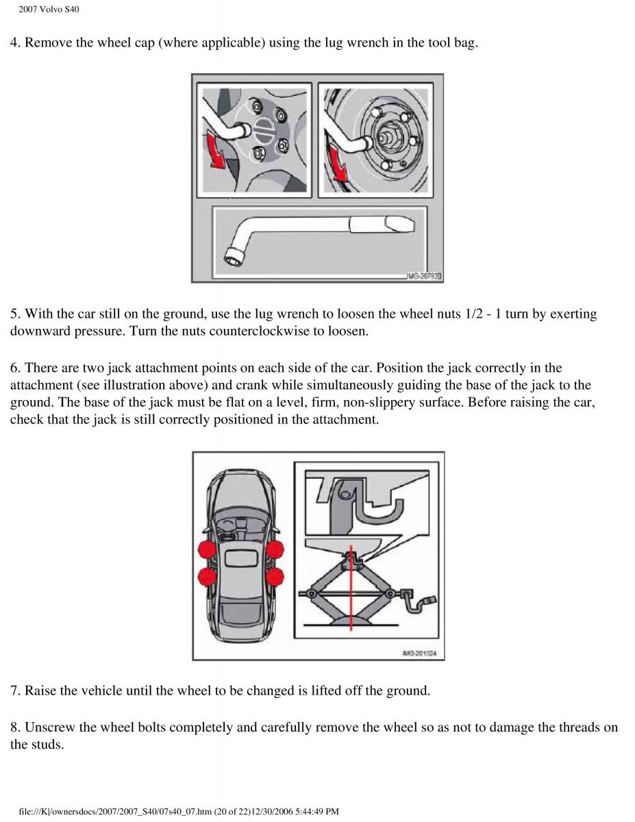 Volvo S40 II 2 owners manual / page 186