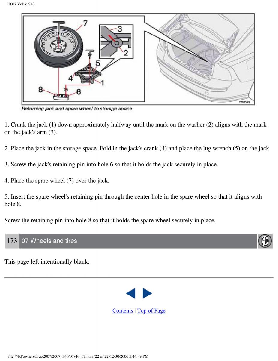 Volvo S40 II 2 owners manual / page 188