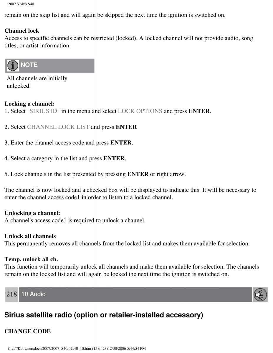 Volvo S40 II 2 owners manual / page 233