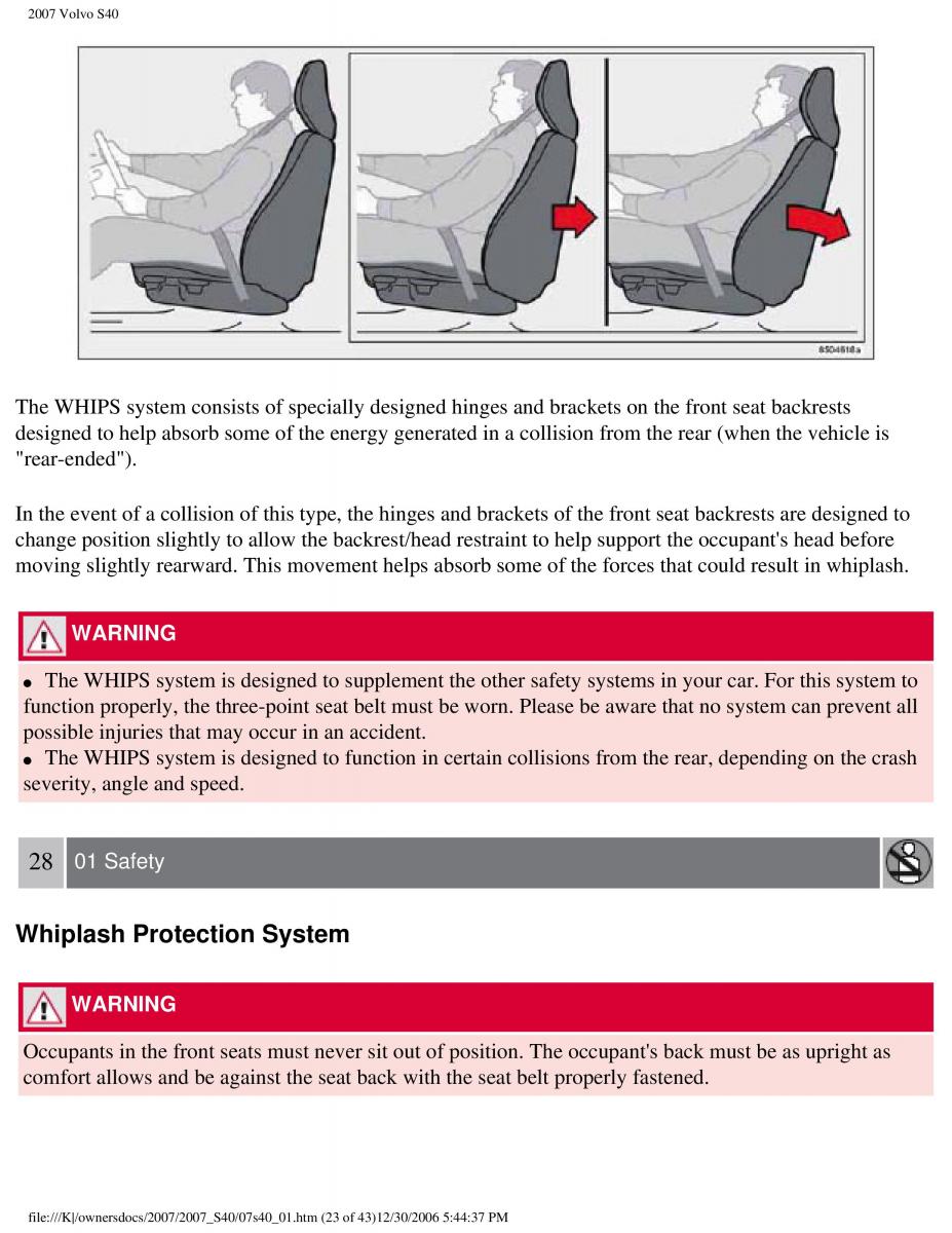 Volvo S40 II 2 owners manual / page 30