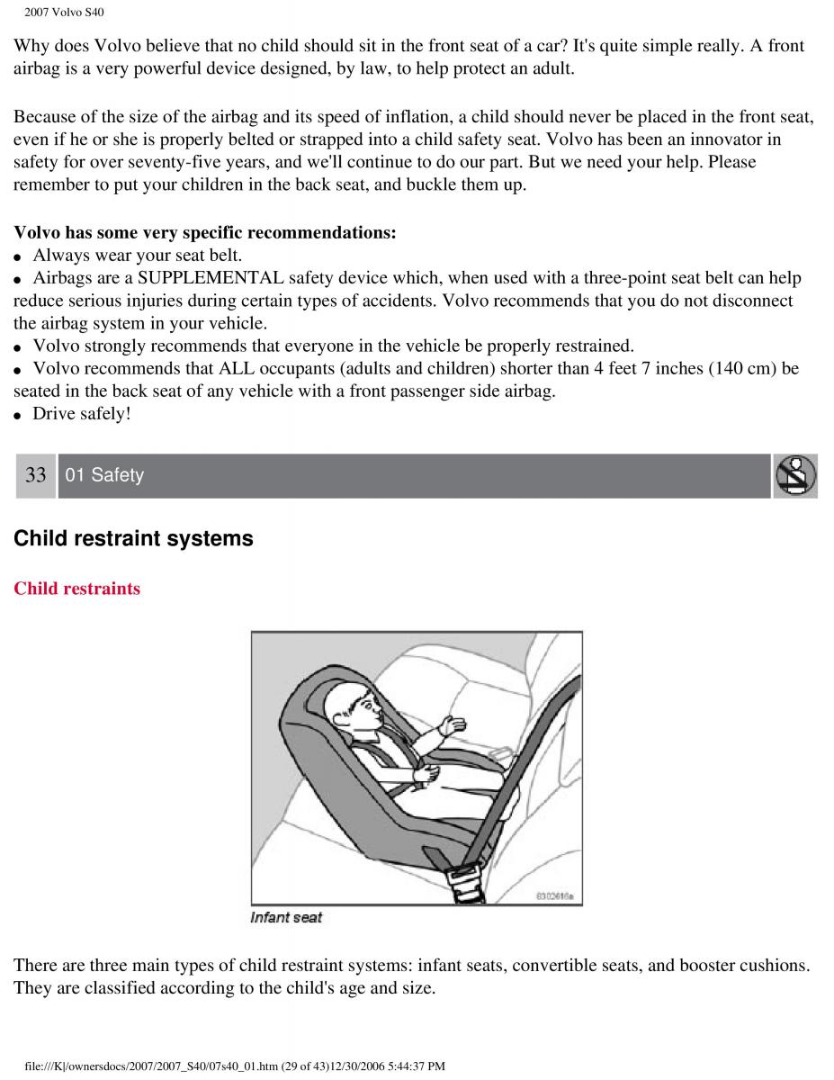 Volvo S40 II 2 owners manual / page 36