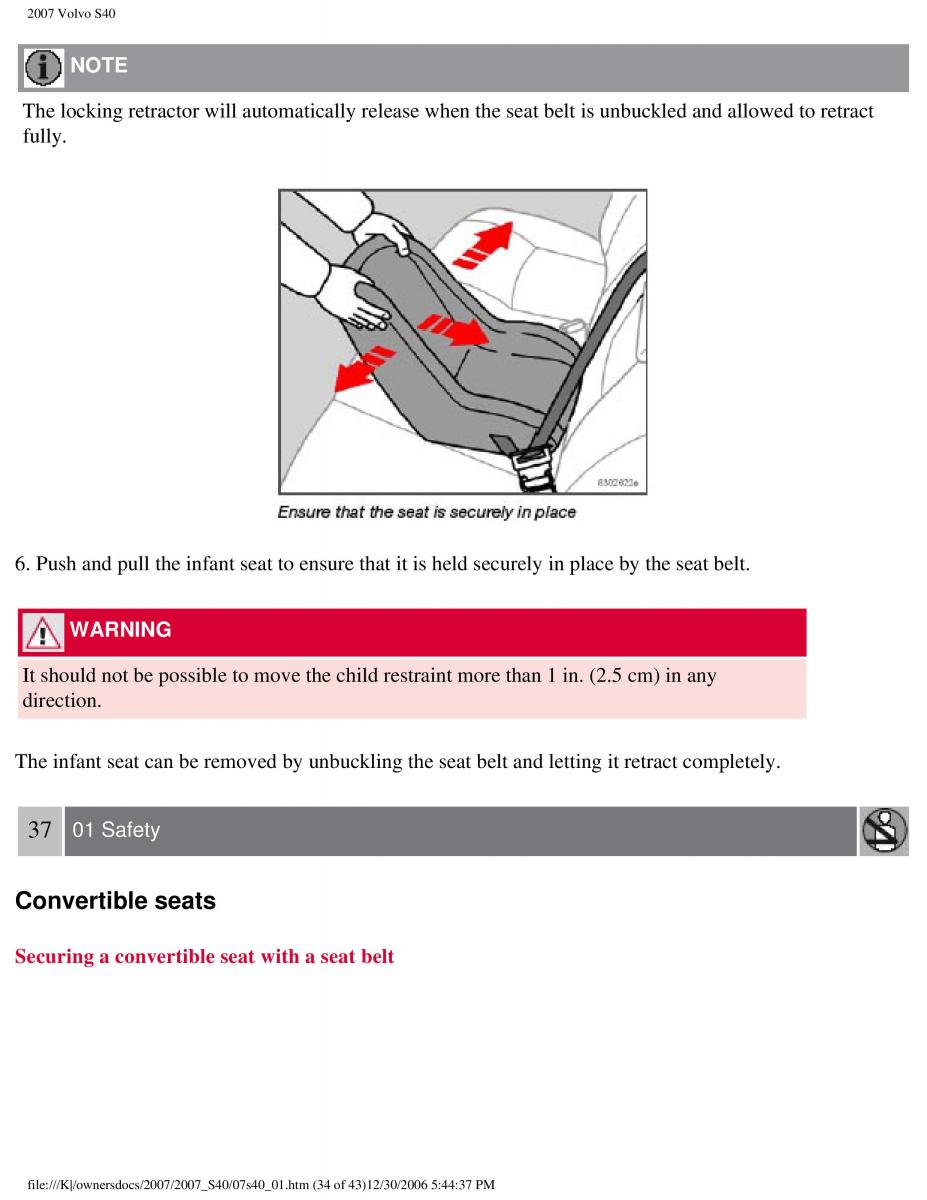 Volvo S40 II 2 owners manual / page 41