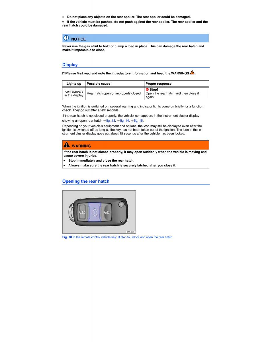 VW Beetle owners manual / page 57