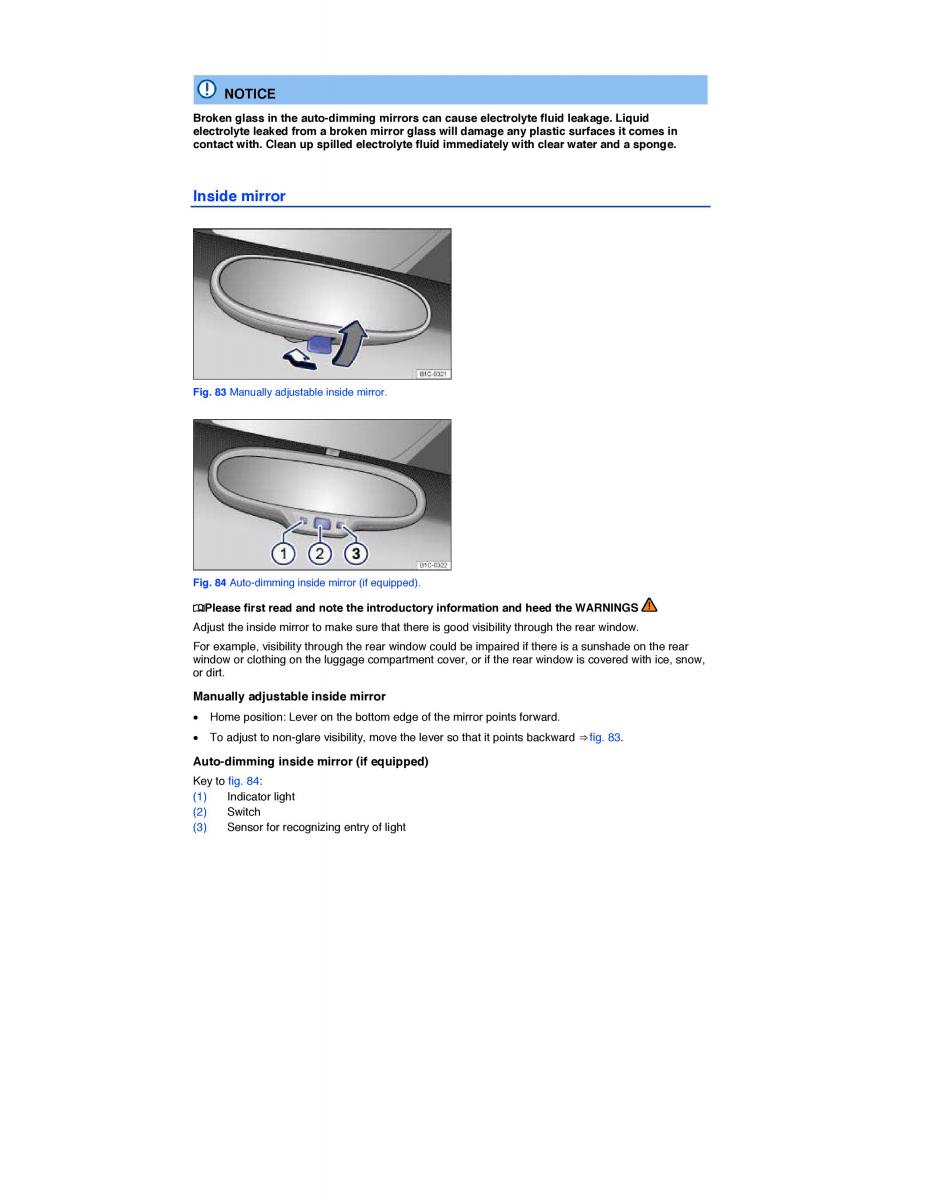 VW Beetle owners manual / page 124