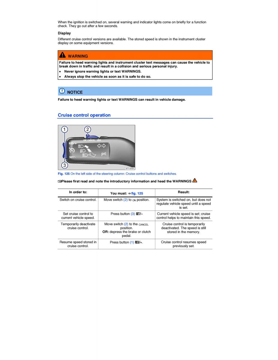 VW Beetle owners manual / page 227