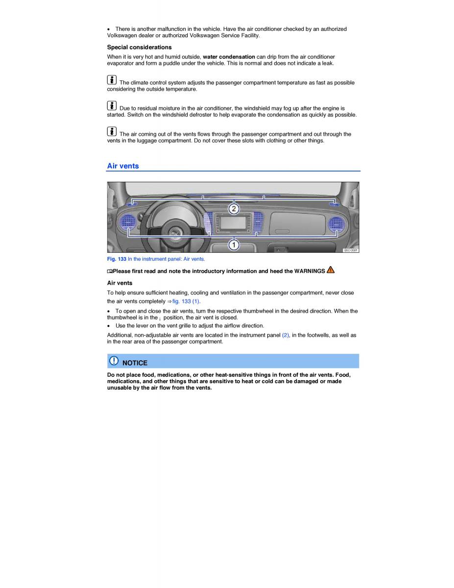 VW Beetle owners manual / page 247