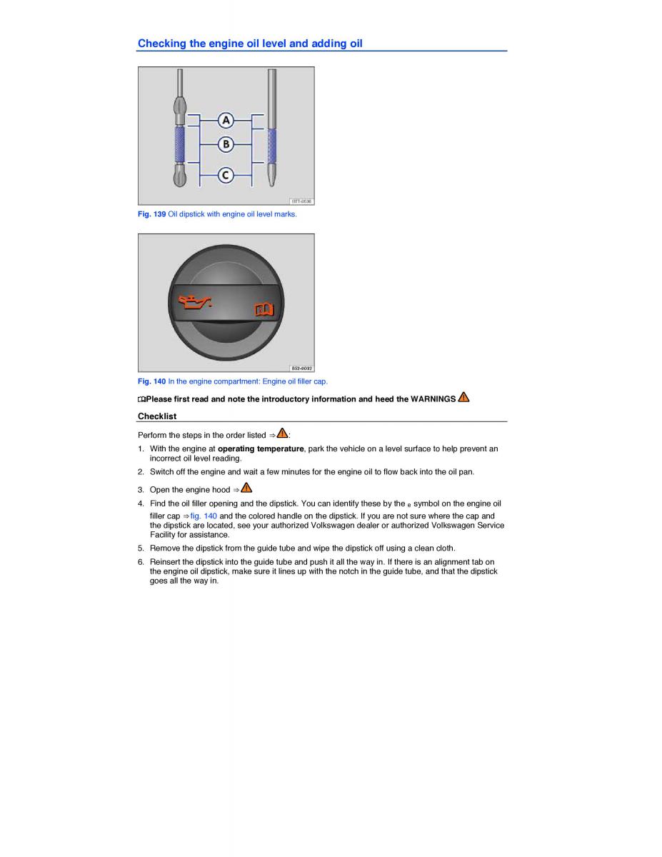 VW Beetle owners manual / page 273