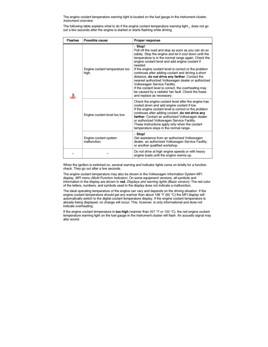 VW Beetle owners manual / page 278