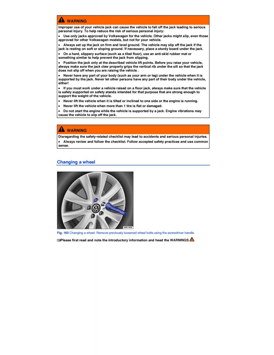 VW Beetle owners manual / page 345