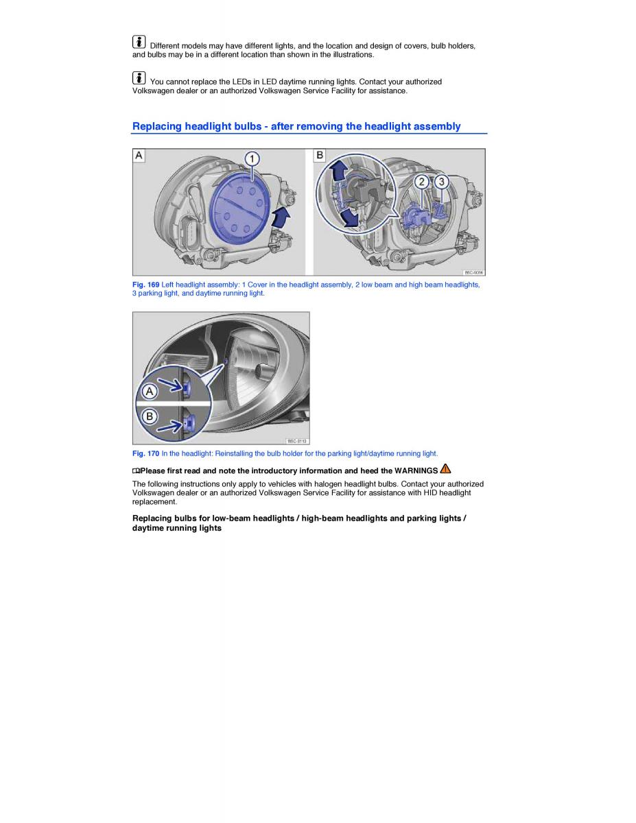 VW Beetle owners manual / page 357