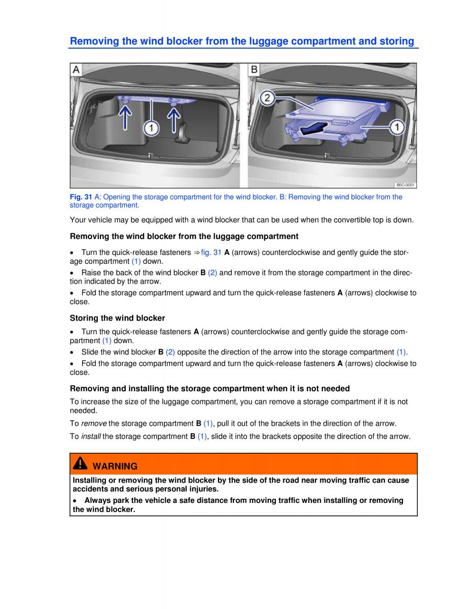 VW Beetle Convertible owners manual / page 60