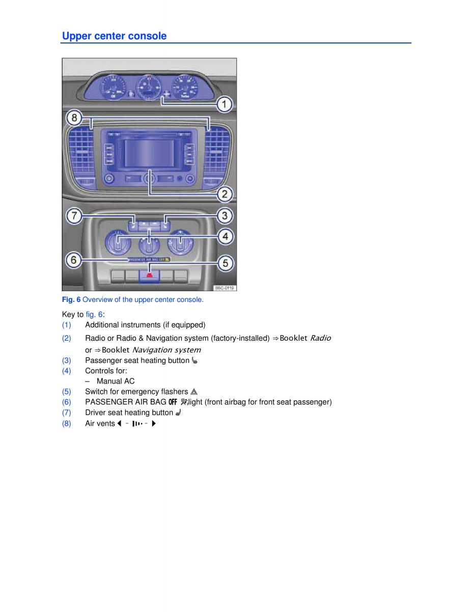 VW Beetle Convertible owners manual / page 7