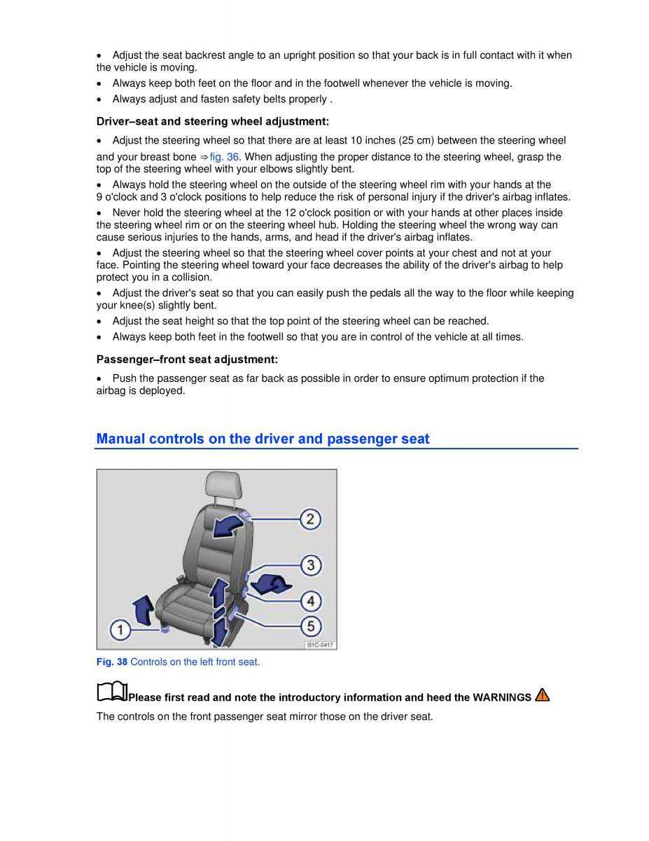 VW Beetle Convertible owners manual / page 71