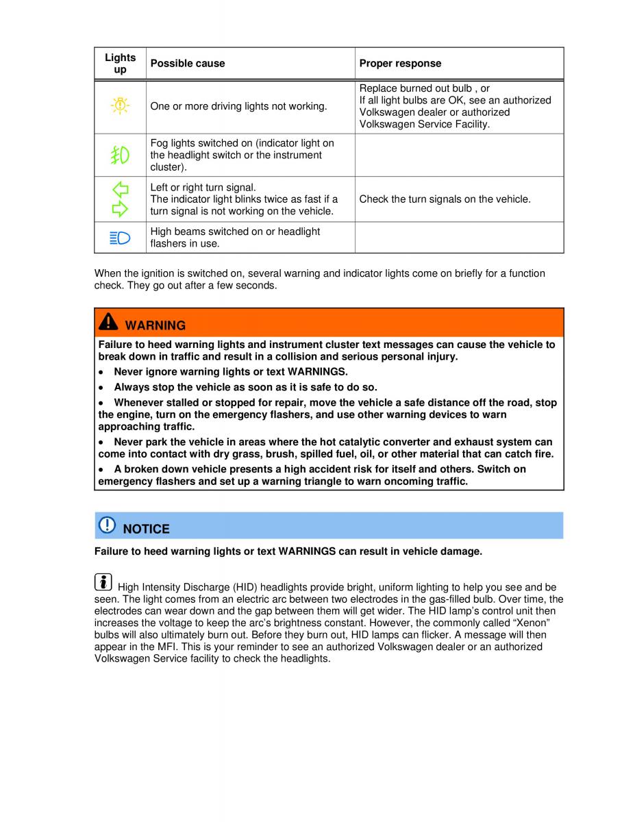 VW Beetle Convertible owners manual / page 98