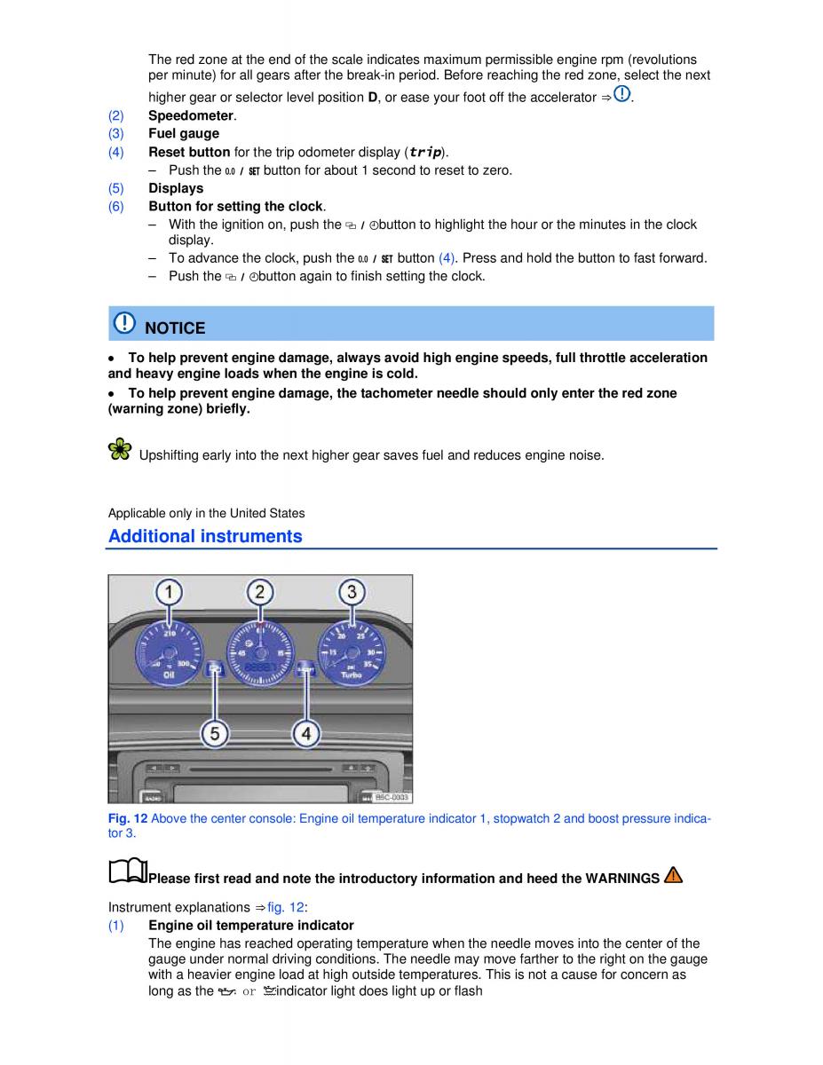 VW Beetle Convertible owners manual / page 12