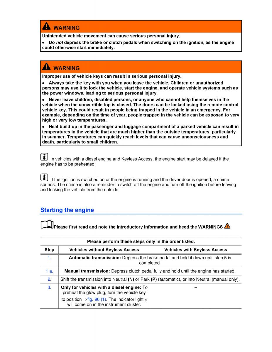 VW Beetle Convertible owners manual / page 141