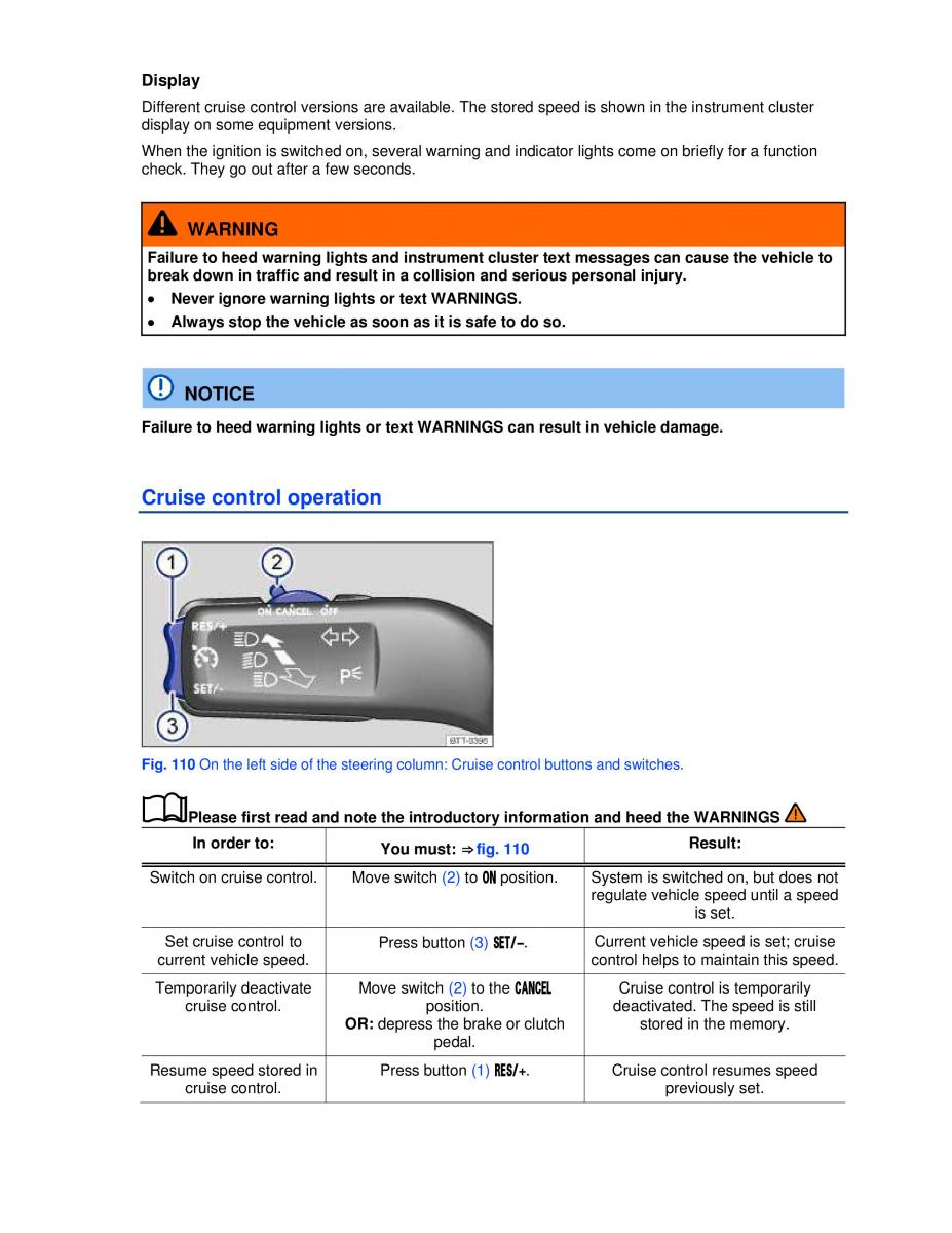 VW Beetle Convertible owners manual / page 167