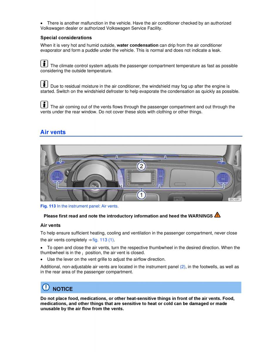 VW Beetle Convertible owners manual / page 178