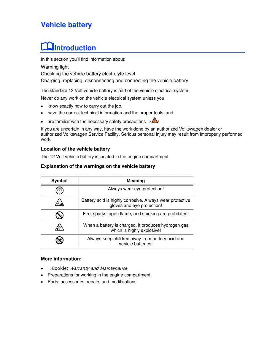 VW Beetle Convertible owners manual / page 202