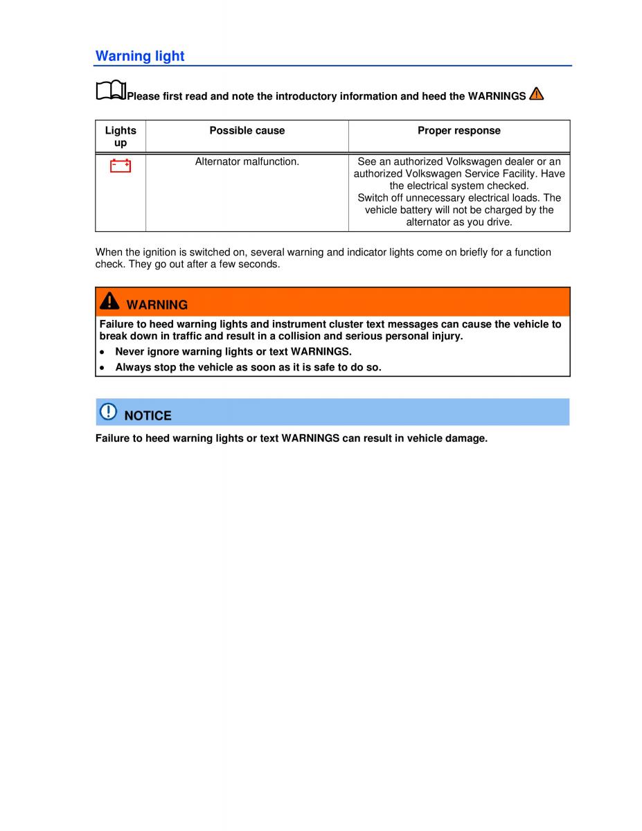 VW Beetle Convertible owners manual / page 204