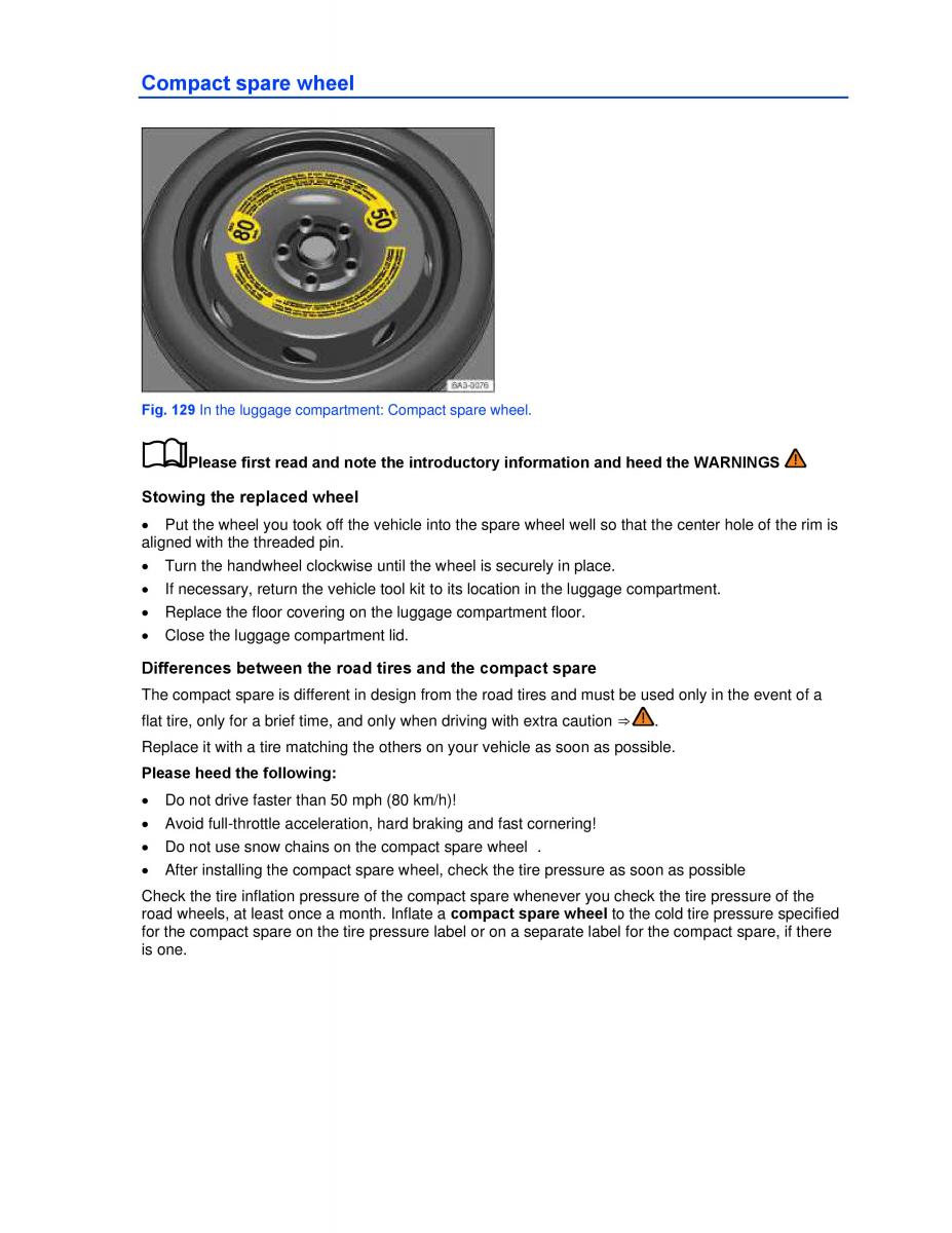 VW Beetle Convertible owners manual / page 220