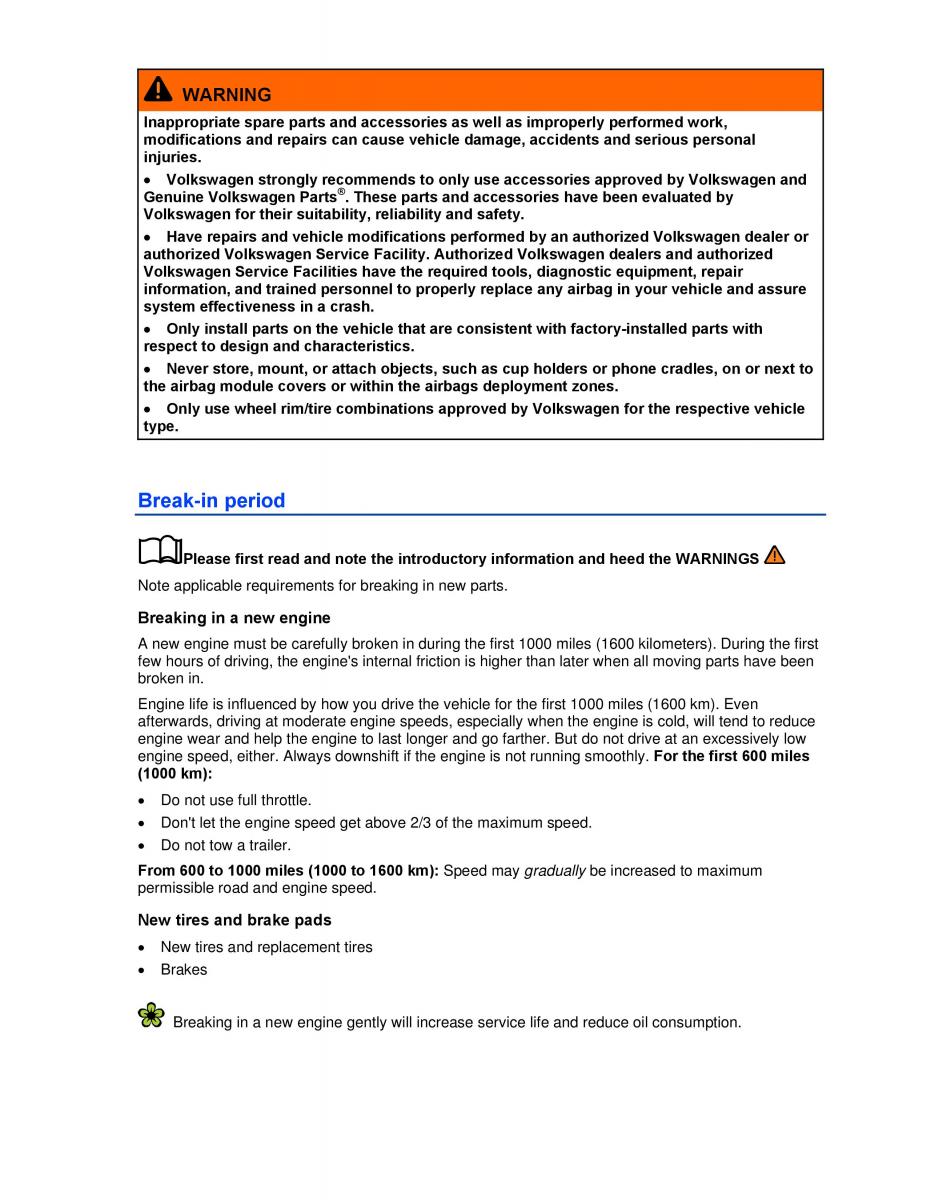 VW Beetle Convertible owners manual / page 234