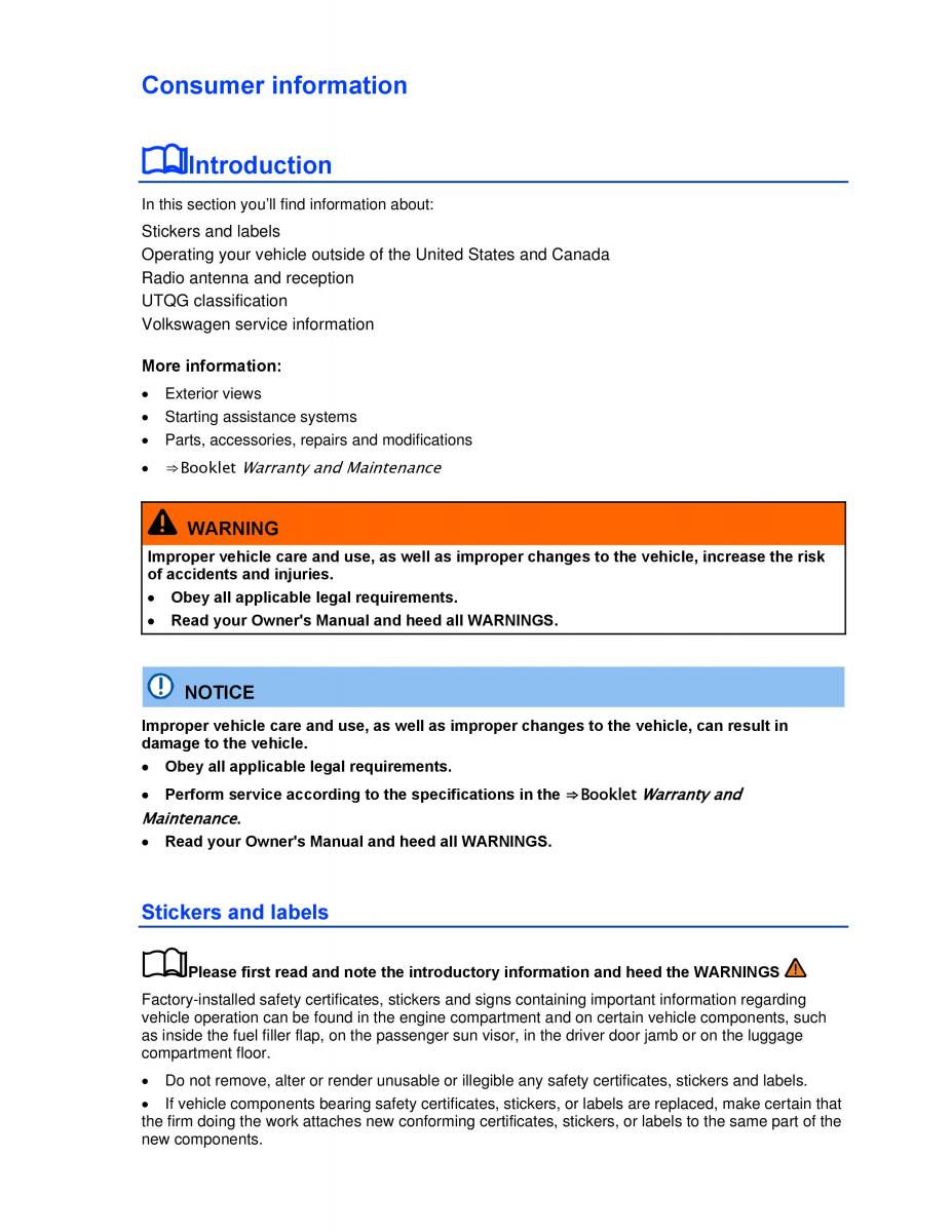 VW Beetle Convertible owners manual / page 239