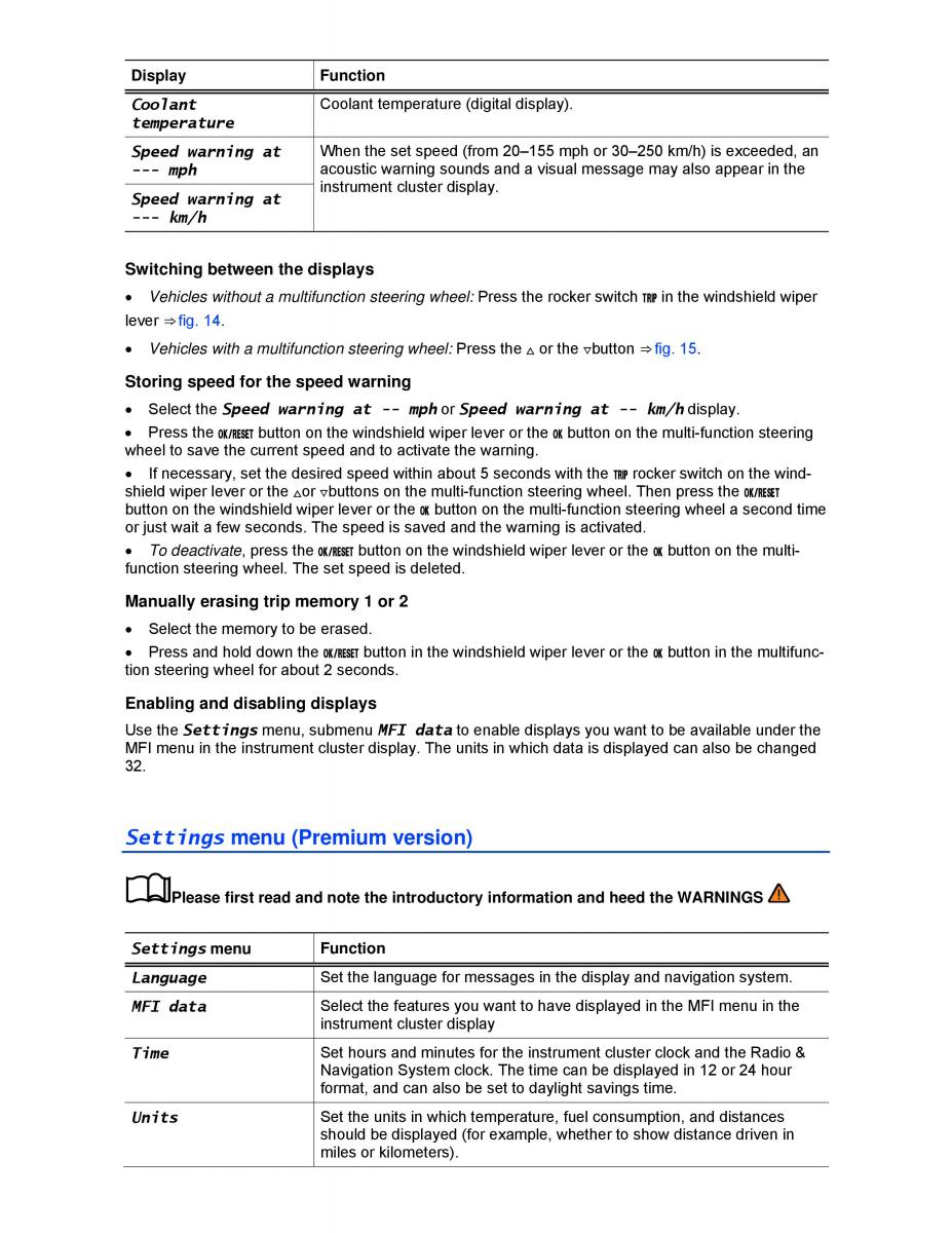 VW Beetle Convertible owners manual / page 24