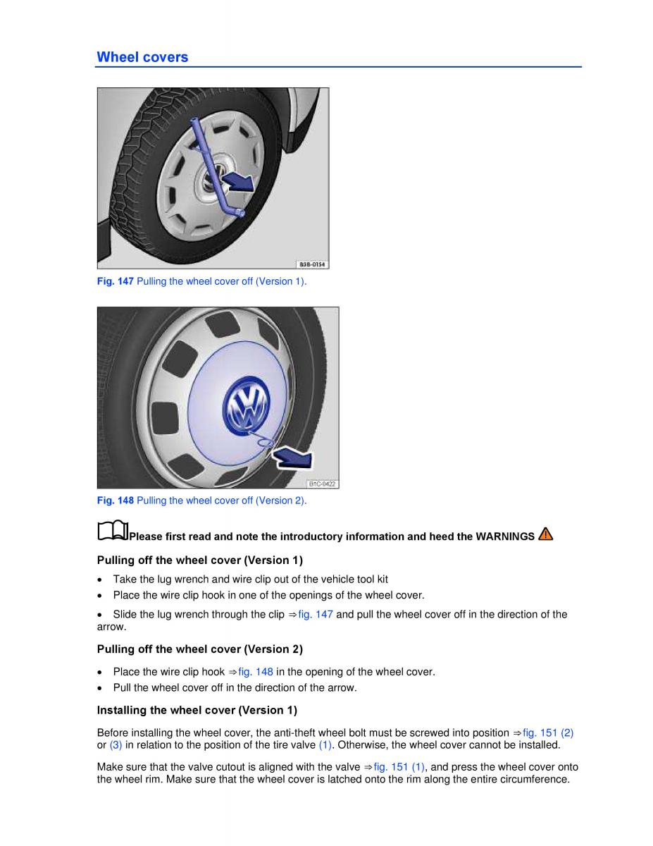 VW Beetle Convertible owners manual / page 265