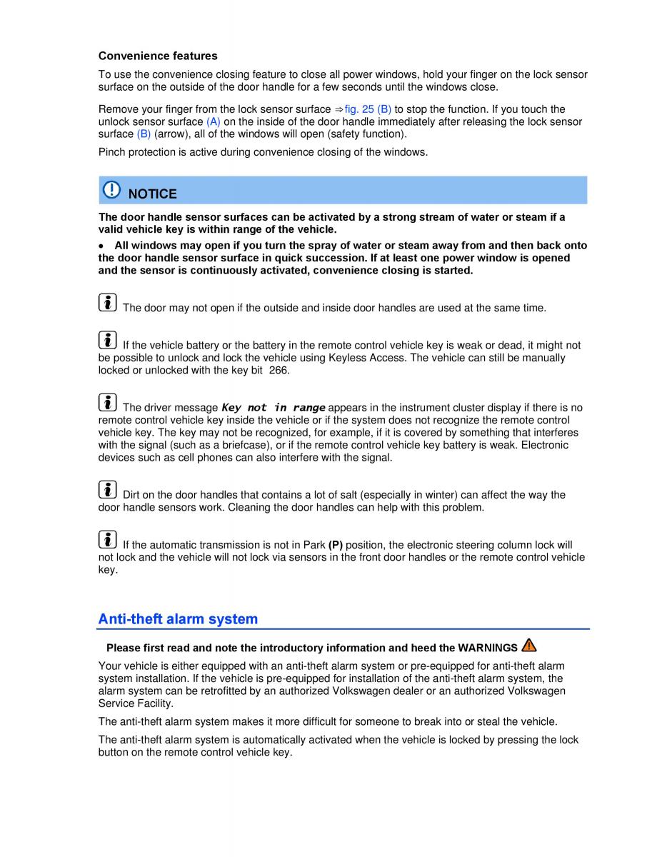 VW Beetle Convertible owners manual / page 44