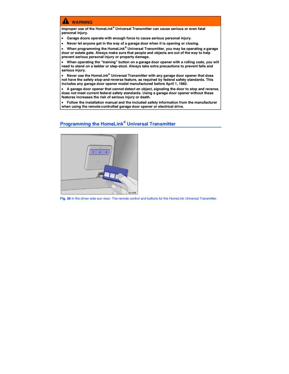 VW CC owners manual / page 81